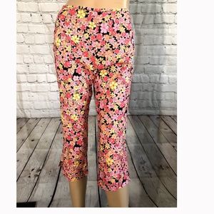 Wrapper new high waisted floral‎ capris